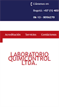 Mobile Screenshot of laboratorioquimicontrol.com