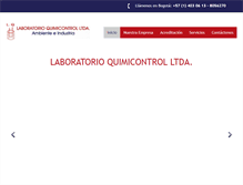 Tablet Screenshot of laboratorioquimicontrol.com